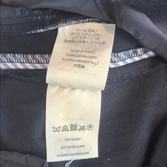 J. Crew for Net A Porter 12 Dark Blue Wide-Leg Pants with Striped Piping Accents - Picture 5 of 12